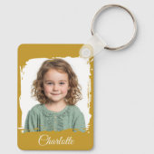 Aangepaste Familie Foto Sleutelhanger Dubbelzijdig (Achterkant)