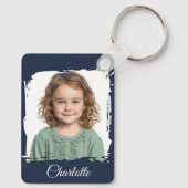 Aangepaste Familie Foto Sleutelhanger Dubbelzijdig (Achterkant)