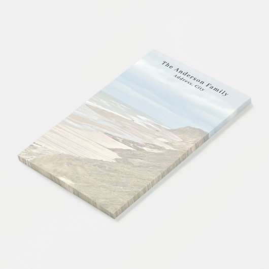 Aangepaste familie foto strandreis post-it® notes (Schuin)