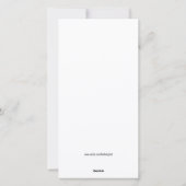 Aangepaste familie foto wintersneeuwblaaslicht feestdagenkaart (Achterkant)