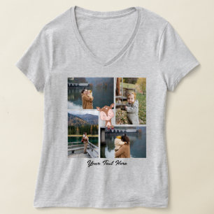 Aangepaste familie foto's/tekst Cute Animal Kawaii T-shirt
