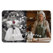 Aangepaste Familie Herdenking Foto Magneet (Horizontaal)