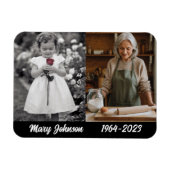 Aangepaste Familie Herdenking Foto Magneet (Horizontaal)