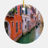 Aangepaste Familie Italië Trip Foto Kerstboom Keramisch Ornament (Achterkant)