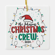Aangepaste Familie Kerst Crew Groep Matching Naam