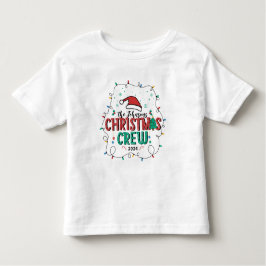 Aangepaste Familie Kerst Crew Groep Matching Naam Kinder Shirts