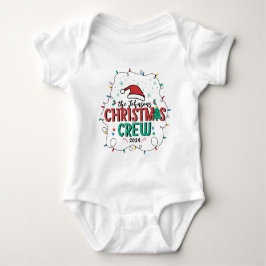 Aangepaste Familie Kerst Crew Groep Matching Naam Romper