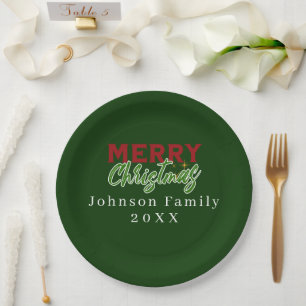 Aangepaste familie kerst papier Bord