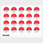 Aangepaste familie Kerst stickers (Vel)