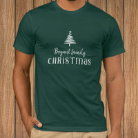 Aangepaste familie kerstboom modern groen