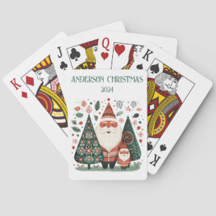 Aangepaste Familie Kerstman Pokerkaarten
