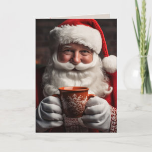 Aangepaste Familie Kerstman Vier-Pagina Kaart