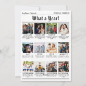 Aangepaste Familie Kerstmis Nieuwsbrief Fotocollag Feestdagenkaart (Achterkant)