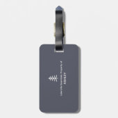 Aangepaste Familie Lake Camping Vakantie Groepen M Bagagelabel (Achterkant verticaal)