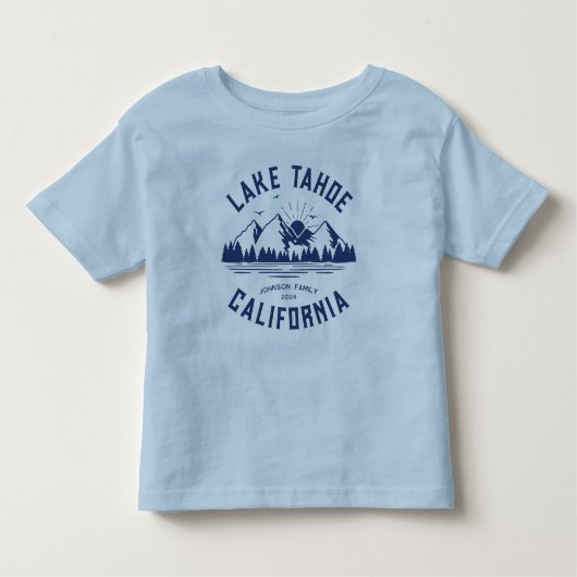 Aangepaste Familie Lake Camping Vakantie Groepen M Kinder Shirts (Voorkant)