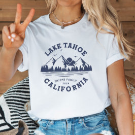 Aangepaste Familie Lake Camping Vakantie Groepen M T-shirt