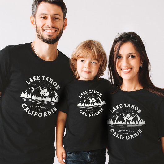Aangepaste Familie Lake Camping Vakantie Groepen M T-shirt