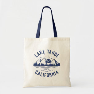Aangepaste Familie Lake Camping Vakantie Groepen M Tote Bag