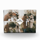 Aangepaste Familie Minimalistische Hart 3 Fotogale Fotoblokken (Voorkant)