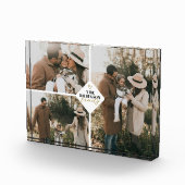 Aangepaste Familie Minimalistische Hart 3 Fotogale Fotoblokken (Rechts)