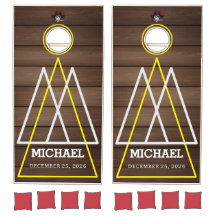 Aangepaste Familie Monogram Naam Dark Wood Pirate