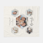 Aangepaste familie Multi 5 foto collage galerij Fleece Deken (Voorkant (Horizontaal))