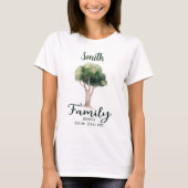 Aangepaste familie Natuur Tree Reunion T-shirt (Voorkant)