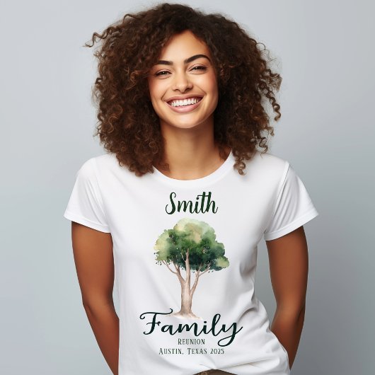 Aangepaste familie Natuur Tree Reunion T-shirt
