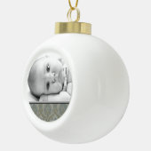 Aangepaste Familie Photo Ball Ornament (Rechts)
