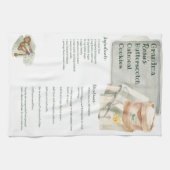 Aangepaste familie Recept Keepsake Rustiek Bakken Theedoek (Horizontaal)