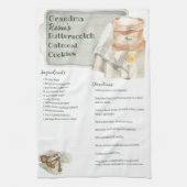 Aangepaste familie Recept Keepsake Rustiek Bakken Theedoek (Verticaal)