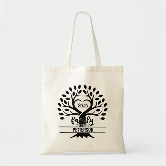 Aangepaste familie reünie boom wortels tote bag (Voorkant)