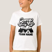 Aangepaste Familie Reünie Camping Groep T-shirt (Voorkant)
