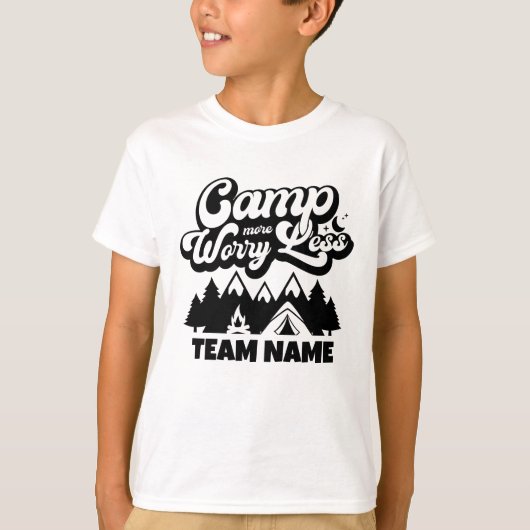Aangepaste Familie Reünie Camping Groep T-shirt (Voorkant)