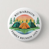 Aangepaste Familie Reünie Camping Reis Ronde Button 5,7 Cm (Voorkant)