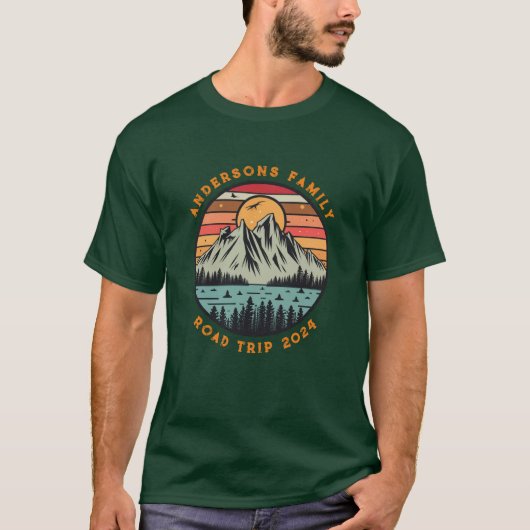 Aangepaste familie Road Trip Vakantie Reünie T-shirt (Voorkant)