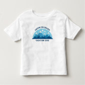Aangepaste familie Ski Trip Blue Mountain Schattig Kinder Shirts (Voorkant)