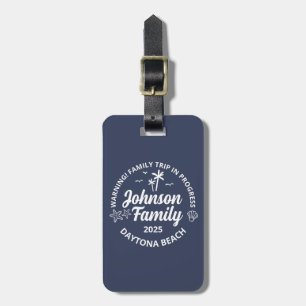 Aangepaste Familie Strand Vakantie Groep Matching Bagagelabel
