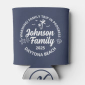 Aangepaste Familie Strand Vakantie Groep Matching Blikjeskoeler (Achterkant)