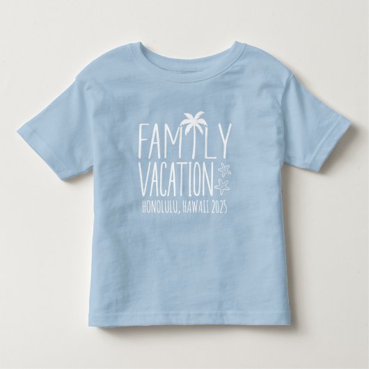 Aangepaste Familie Strand Vakantie Groep Matching Kinder Shirts (Voorkant)