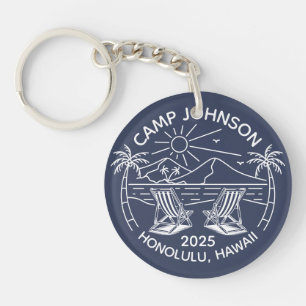Aangepaste Familie Strand Vakantie Groep Matching Sleutelhanger