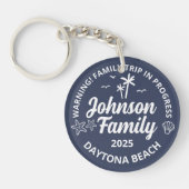 Aangepaste Familie Strand Vakantie Groep Matching Sleutelhanger (Voorkant)
