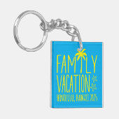 Aangepaste Familie Strand Vakantie Groep Matching Sleutelhanger (Voorkant Links)