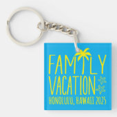 Aangepaste Familie Strand Vakantie Groep Matching Sleutelhanger (Voorkant)