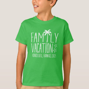 Aangepaste Familie Strand Vakantie Groep Matching T-shirt