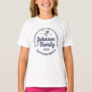Aangepaste Familie Strand Vakantie Groep Matching T-shirt