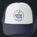 Aangepaste Familie Strand Vakantie Groep Matching Trucker Pet<br><div class="desc">Maak uw aangepaste familie strand vakantie onvergetelijk met deze aangepaste bijpassende familie reis groep trucker hoed! Dit T-shirt is ideaal voor zomeruitjes en groepsfoto's.</div>