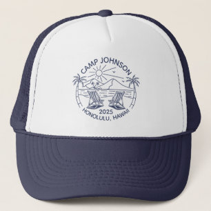 Aangepaste Familie Strand Vakantie Groep Matching Trucker Pet