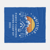 Aangepaste familie vakantie bijpassende camping el fleece deken (Voorkant (Horizontaal))