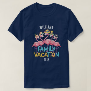 Aangepaste Familie Vakantie Flamingo Groep Matchin T-shirt
